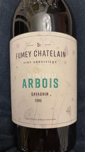 Jura Arbois Fumey Chatelain SAVAGNIN 2016
