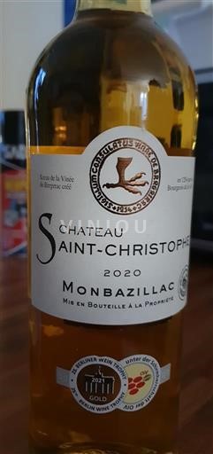 Tây Nam Monbazillac Château Saint-Christophe 2020