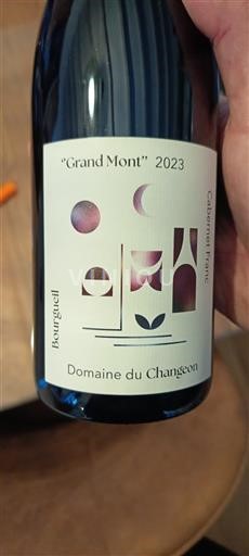 Dolina Loare Bourgueil Domaine Changeon Grand Mont 2023