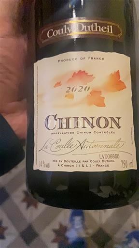 Thung lũng sông Loire Chinon Couly-Dutheil La Automnale 2020