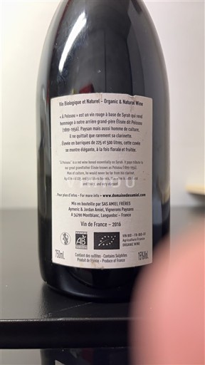 Languedoc Domaine S Amiel À Peïssou 2016