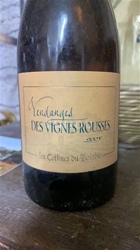 Languedoc Määrittelemätön Les Collines du Bourdic Vendanges des Vignes Rousses 2005