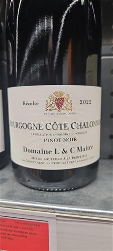 Bourgogne Bourgogne-côte-chalonnaise Domaine L & G Maitre 2022