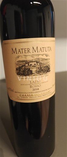 Lacij? Lacij. Casale del Giglio Mater Matuta 2016