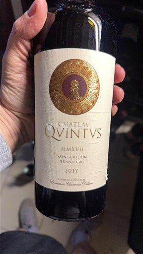 Bordéus Saint-Émilion Grand Cru Grand Cru Château Quintus 2017