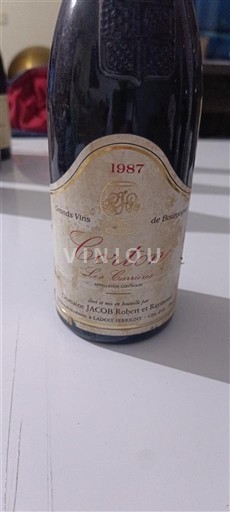 Bourgogne Corton Grand Cru Domaine Jaboulet et Renaud 1987