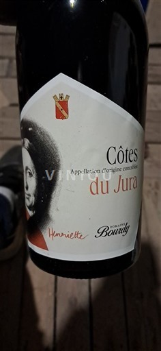 Jura Côtes du Jura Domaine Bourdy Henriette 2019