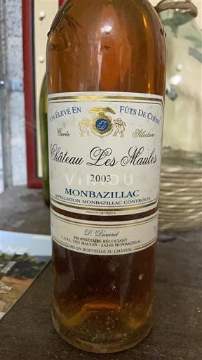 Tây Nam Monbazillac Château Les Maules Sélection 2003