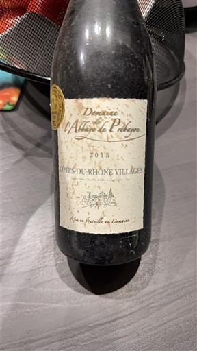 Vallée du Rhône Côtes-du-rhône-villages Domaine L'Alliance de Peyre 2015