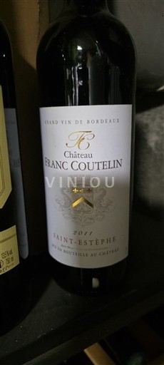 Bordéus Saint-Estèphe Château Franc Coutelin 2011