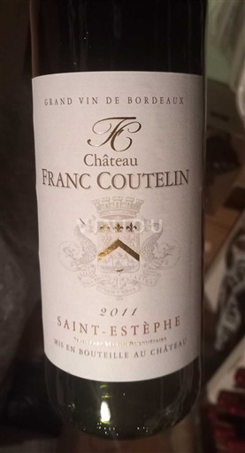 Bordeaux Saint-Estèphe Château Franc Coutelin 2011