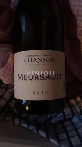 Bourgogne Meursault Domaine Chanson 2015