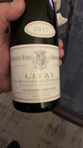 Bourgogne Givry Premier Cru Domaine Thenard Les Bois Chevaux 1er Cru 2017