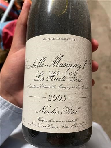 Vine Rouge sec Les Hauts Doix Nicolas Potel 2005 Frankrig Bourgogne Chambolle-Musigny AOC Premier Cru