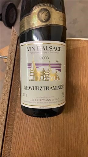 Alsácia J.B. Heitzmann et Fils 2003