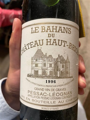 Bordeaux Pessac-Léognan Château Haut-Brion Le Bahans du Château Haut-Brion 1996