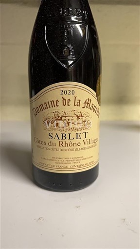 Vallée du Rhône Côtes-du-rhône-villages Domaine La Mavette Sablet 2020