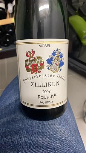 Mosel Forstmeister Geltz Zilliken Rausch Auslese 2009
