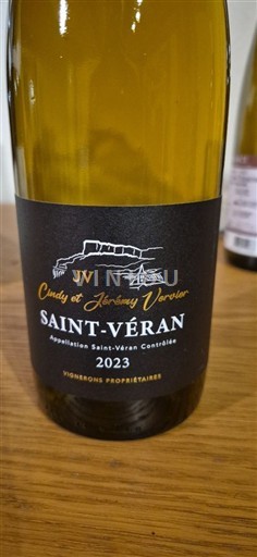 Bourgogne Saint-Véran Cindy et Jérémy Vervier 2023