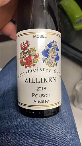 Mosel Forstmeister Geltz Zilliken Rausch Auslese 2018