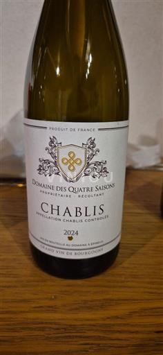 Bourgogne Chablis Domaine S Quatre Saisons 2024