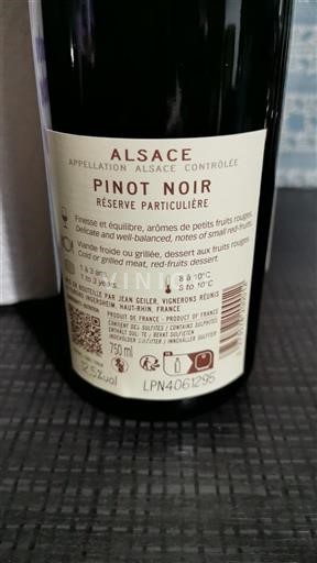 Alsácia Jean Geiler Réserve Particulière Não Sazonado