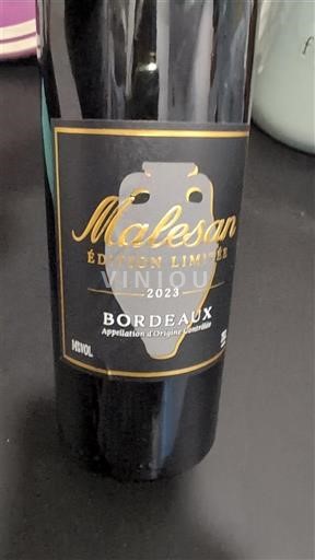 Burdeos Bordeaux Malesan Édition Limitée 2023