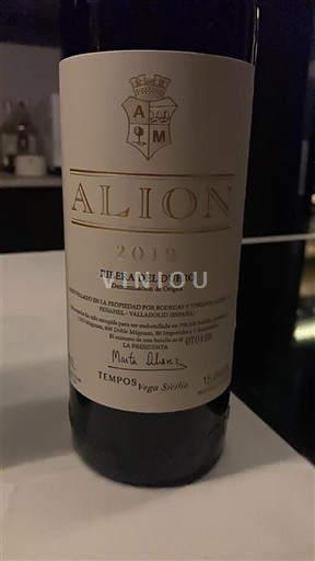 Castilla og León Ribera del Duero Alión 2019