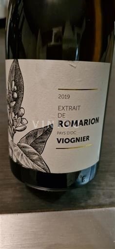 Languedoc in Roussillon Pays d'Oc Romarion Extrait de Romarion 2019
