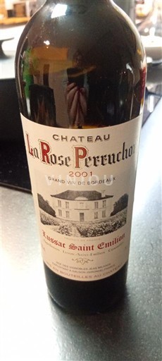 Bordeaux Lussac-saint-émilion Château La Rose Perruchon 2001