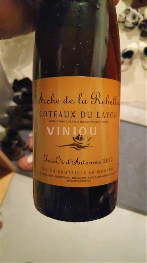 Loirevallei Coteaux du Layon Arche de la Rebellerie TrèsOr d'Automne 2017