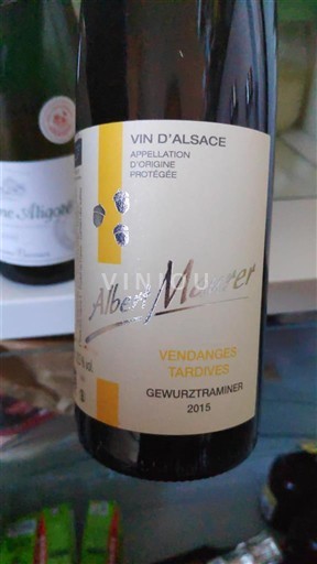 Alsácia Vendanges Tardives Domaine Albert Mann 2015