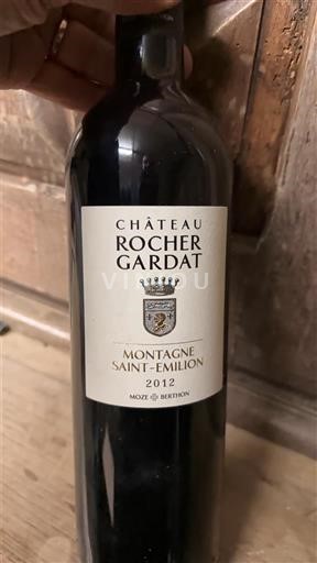 Bordeaux Montagne-saint-émilion Château Rocher Gardat 2012