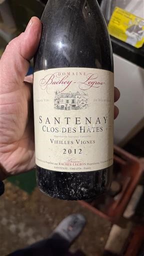 Bourgogne Santenay Domaine Bachey-Legros Clos des Hâtes Vieilles Vignes 2012
