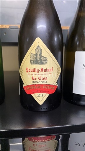 Bourgogne Pouilly-fuissé Château Château-Fuissé Le Clos Monopole 2018