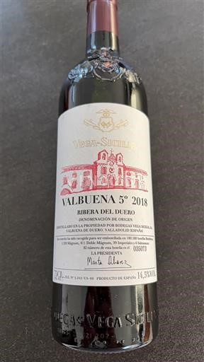 Kastilja dhe Leoni Ribera del Duero Vega Sicilia Valbuena 5° 2018