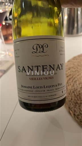Bourgogne Santenay Domaine Louis Lequin & Fils Vieilles Vignes Không niên vụ