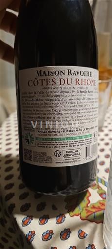 Thung lũng Rhône Côtes-du-rhône Maison Ravoire Không niên vụ