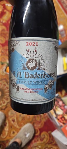 Regione Costiera Swartland A.A. Badenhorst Kalmoesfontein Red Blend 2021