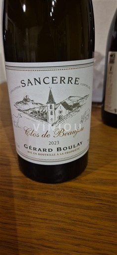 Loire Valley Sancerre Gérard Boulay Clos de Beaujeu 2023