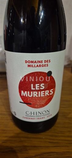 Thung lũng sông Loire Chinon Domaine S Millarges Les Muriers 2018