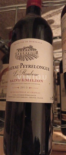 Bordéus Saint-Émilion Château Peyrelongue Le Flambeau 2015
