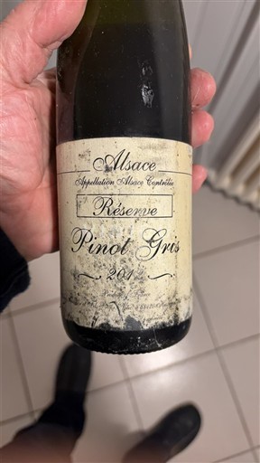 Alsace Pinot xám EARL Gérard Schuller et Fils Reserve 2012