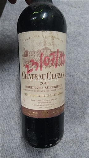 Bordeaux Bordeaux Supérieur Château Cluzan 2007