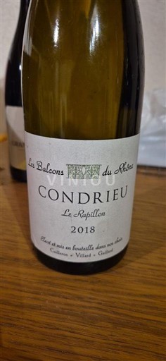 Rhônen laakso Condrieu Les Balcons du Rhône Le Papillon 2018
