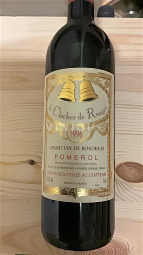 Bordeaux Pomerol Le Clocher de Rouget 1996