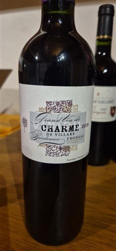 Bordeaux Fronsac Charme de Villars Grand Clos de Charme 2018