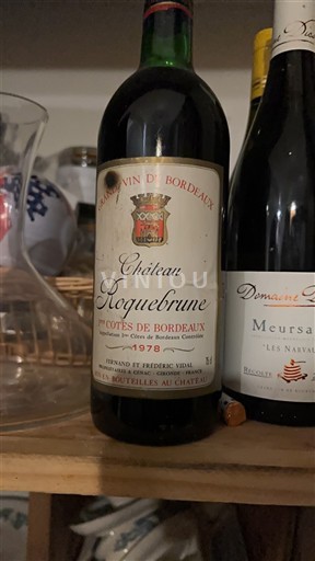 Bordeaux Côtes-de-Bordeaux Château Roquebrun 1978