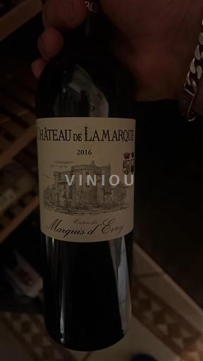 Bordeaux Haut-Médoc Château Lamarque Marquis d'Evry 2016