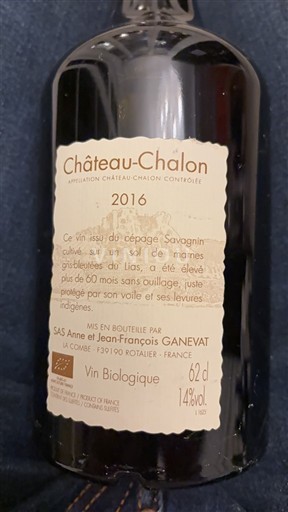 Jura Château-chalon Domaine Anne et Jean-François Ganevat 2016